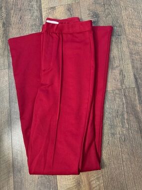 Red dress pants